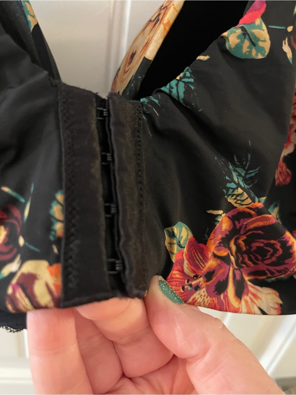 Floral Molded Black T-Shirt Bra - Women Intimates - Picture 4 of 5